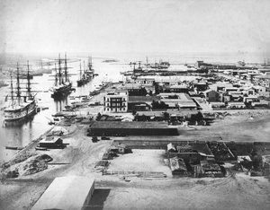 Port Said and the Suez Canal, c.1875 by French Photographer
